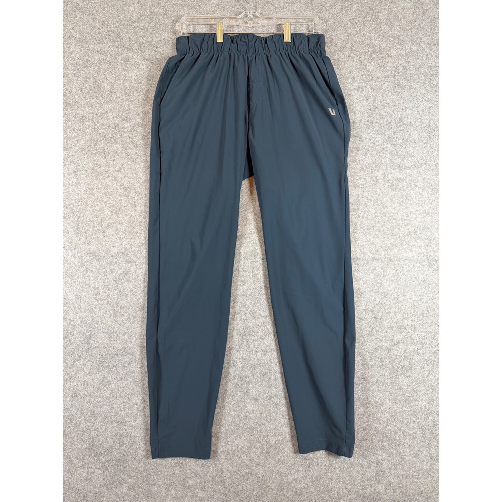 Vuori Joggers Mens Medium Blue Grey Excellent Technical Stretch Active Pants